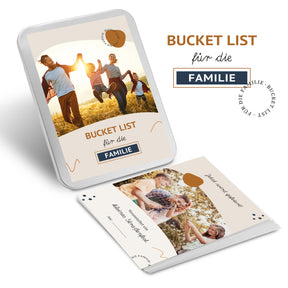 Bucket List für die Familie | 30 Ideen für spontane Erlebnisse und kleine Abenteuer | in schöner Geschenkbox