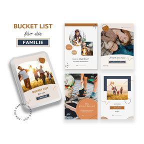 Bucket List für die Familie | 30 Ideen für spontane Erlebnisse und kleine Abenteuer | in schöner Geschenkbox